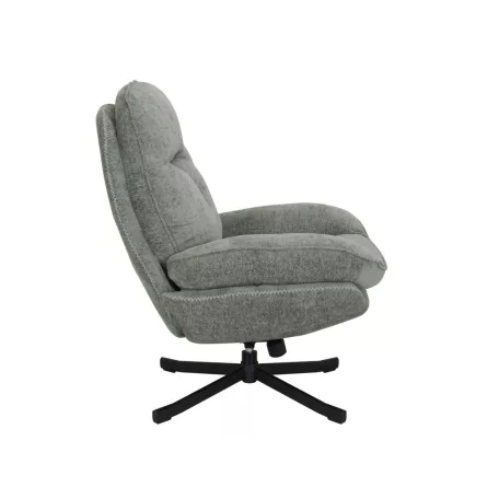 Harper fotel, fekete, olajzöld