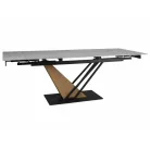 Genezis asztal, 160X90, matt fehér / tölgy, matt fehér