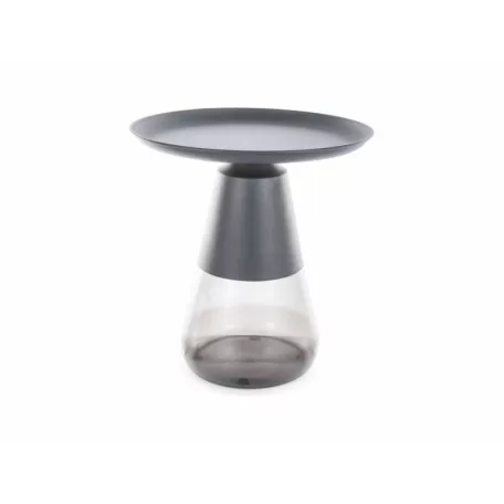 Tiffany dohányzóasztal, 50X50, fekete / fekete, matt fekete