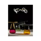 Tiffany dohányzóasztal, 50X50, arany / lila, matt arany