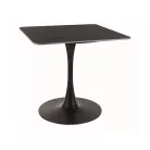 Espero II asztal, 80X80, fekete, fekete