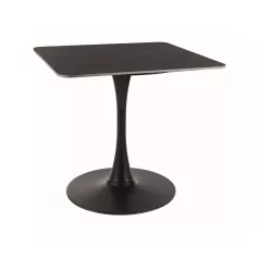 Espero II asztal, 80X80, fekete, fekete