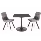 Espero II asztal, 80X80, fekete, fekete