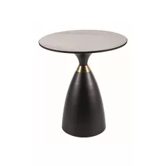 Gemini dohányzóasztal, fekete / arany, fehér