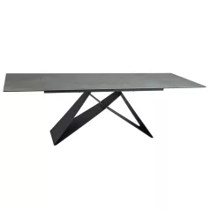   Westin Kerámia Ossido Verde asztal, 160X90, fekete, türkiz Ossido Verde