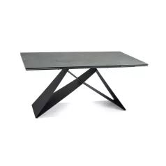   Westin Kerámia Ossido Verde asztal, 160X90, fekete, türkiz Ossido Verde