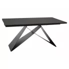 Westin kerámia Ossido Bruno asztal, 160X90, matt fekete, matt barna