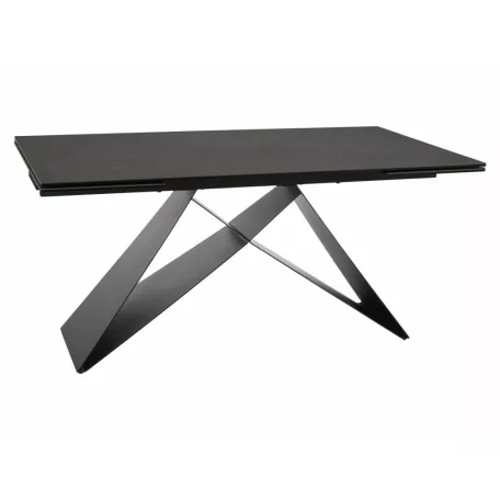 Westin kerámia Ossido Bruno asztal, 160X90, matt fekete, matt barna