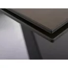 Westin kerámia Ossido Bruno asztal, 160X90, matt fekete, matt barna