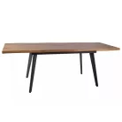 Fresno asztal, 150X90, fekete, tölgy
