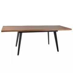 Fresno asztal, 150X90, fekete, tölgy