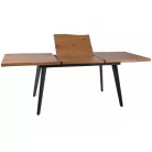 Fresno asztal, 150X90, fekete, tölgy