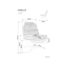 Giselle fotel, szürke