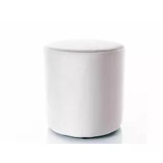Doti C bársony puff, 33X33, világos szürke