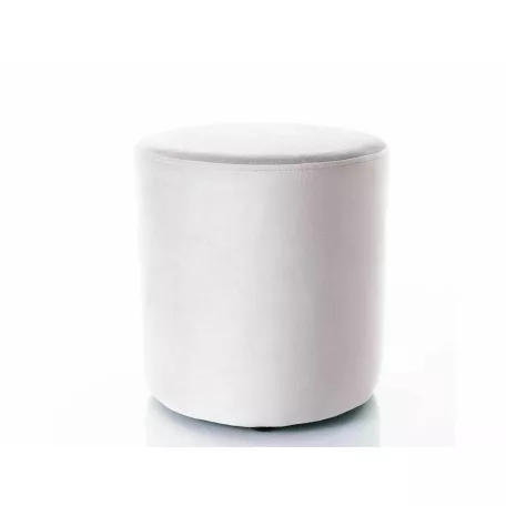 Doti C bársony puff, 33X33, világos szürke