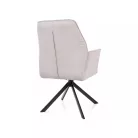 Hugo Brego szék, matt fekete, világos bézs