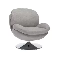 Brigitte Brego fotel, króm, szürke