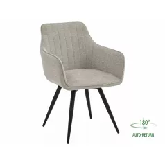 Ballo Brego szék, matt fekete, világos bézs