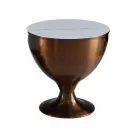 Salsa dohányzóasztal szett, rézfény, matt fehér, márványhatású