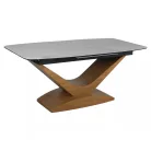 Dolce kerámia asztal, 180X95, tölgy, matt fehér