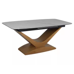 Dolce kerámia asztal, 180X95, tölgy, matt fehér