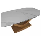 Dolce kerámia asztal, 180X95, tölgy, matt fehér