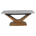 Dolce kerámia asztal, 180X95, tölgy, matt fehér