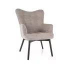 Carmen Raven fotel, matt fekete, sötét bézs