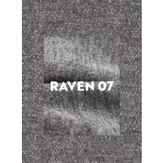 Carmen Raven fotel, matt fekete, világos szürke