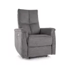 Neptun Brego fekvőfotel, fekete, sötét szürke