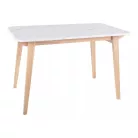 Marcus asztal, 120X75, tölgy, fehér, márványhatású