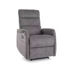 Solon M Brego dönthető fotel, fekete, sötét szürke