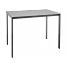 Mario asztal, 100X60, fekete, fehér, márványhatású