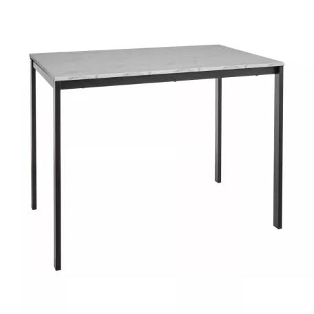 Mario asztal, 100X60, fekete, fehér, márványhatású