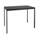 Mario asztal, 100X60, fekete, fekete, márványhatású