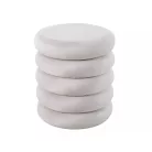 Calvi bársony puff, világos bézs