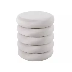 Calvi bársony puff, világos bézs