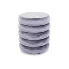 Calvi bársony puff, szürke