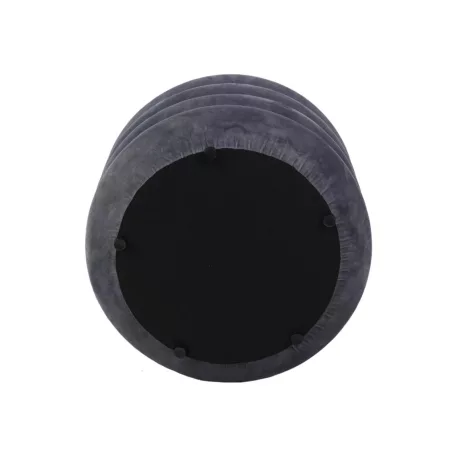 Calvi bársony puff, szürke