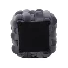 Faris bársony puff, 45X45, szürke