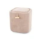 Napozó puff, 37X37, sötét bézs