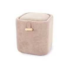 Napozó puff, 37X37, sötét bézs