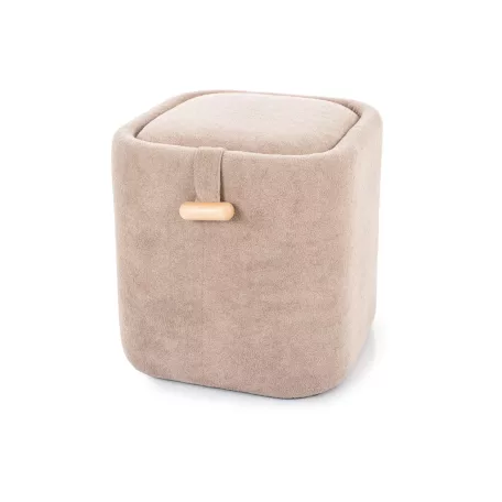 Napozó puff, 37X37, sötét bézs