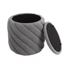 Pelaro puff, világos szürke