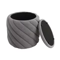 Pelaro puff, világos szürke