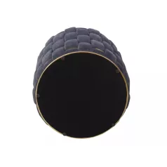 Tiara bársony puff, szürke