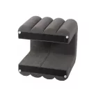 Tica puff, 38 évesX40, szürke