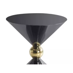 Mira dohányzóasztal, fekete fényes, fekete fényes