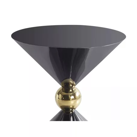 Mira dohányzóasztal, fekete fényes, fekete fényes