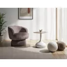 Salo B dohányzóasztal, matt fehér, fehér fényes, márványhatású